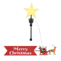 Mr. Christmas LED Santa In Sleigh Animated Tree Topper 24 in. - Deal of The Week