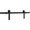 National Hardware Builder Matte Black Steel Barn Door Hanger Kit 1 pc