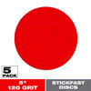 Diablo StickFast 5 in. Ceramic Blend Adhesive Sanding Disc 120 Grit Fine 5 pk