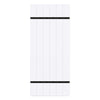 Renin 36 in. L Matte White Wood Barn Door Hanger Kit 1 pc