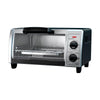 Black+Decker Stainless Steel Black/Silver Toaster Oven 9 in. H X 16.9 in. W X 11.6 in. D