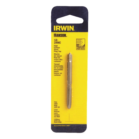 Irwin Hanson High Carbon Steel SAE Plug Tap 12-24NC 1 pc. (Pack of 5)