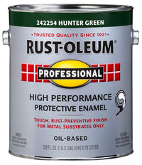 Rust-Oleum Professional High Performance Gloss Hunter Green Protective Enamel Indoor and Outdoor (Pack of 2)