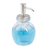 iDesign Westport Brushed Clear Glass Soap Pump