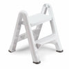 Rubbermaid 21 in. H X 22.9 in. W X 18.9 in. D 300 lb. capacity 2 step Plastic Folding Step Stool