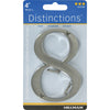 Hillman Distinctions 4 in. Silver Brushed Nickel Screw-On Number 8 1 pc (Pack of 3)