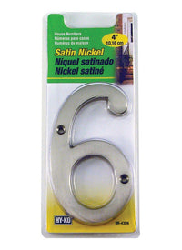 Hy-Ko 4 in. Nickel Silver 6 Number Nail-On (Pack of 3)