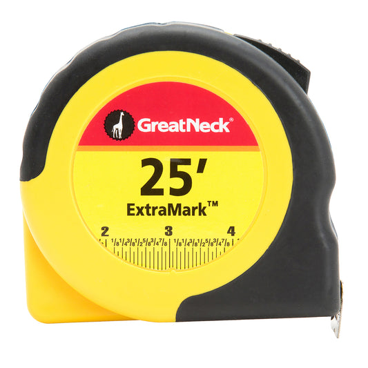 Great Neck ExtraMark 25 ft. L X 1 in. W Measuring Tape 1 pk