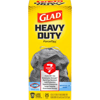 Glad Force Flex 30 gal Mountain Air Scent Trash Bags Drawstring 25 pk (Pack of 6)