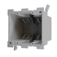 Cantex EZ Box Old Work 34 cu in Rectangle PVC 2 gang Outlet Box Gray - Deal of The Week