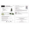 Holiday Bright Lights 4 ft. Slim LED 250 ct Emerald Pine Sparkle Color Changing Christmas Tree