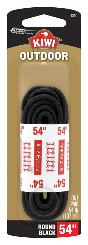Kiwi Outdoor 54 in. Black Boot Laces