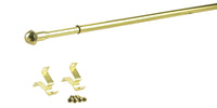 Kenney Brass Brass Curtain Rod 28 in. L X 48 in. L - Deal of The Week