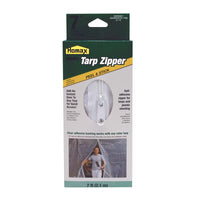 Homax Cinchtite Peel & Stick Tarp Zipper, 7 ft. - Open Box