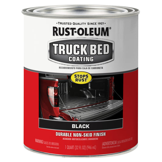 Rust-Oleum Black Truck Bed Coating 1 qt (Pack of 4)