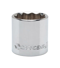 Crescent Cds27n 3/8 Drive 1/2 12 Pt Chrome Sae Socket