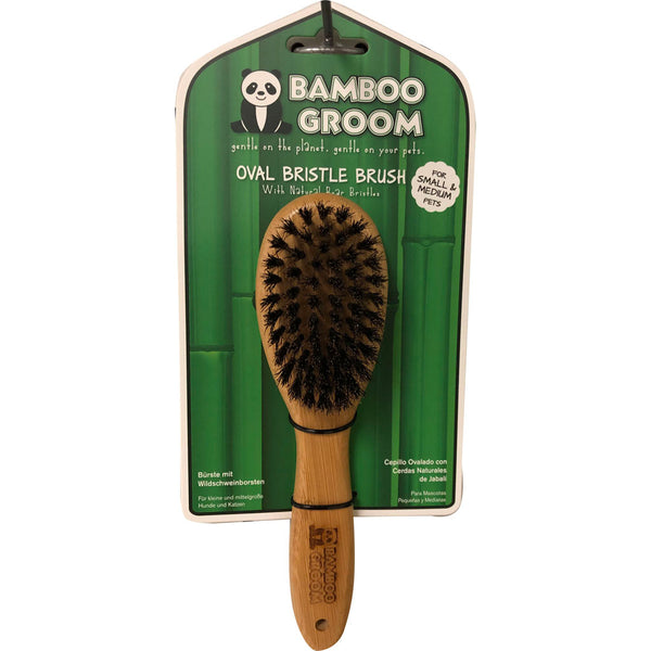 Cepillo ovalado de cerdas de jabalí Bamboo Groom