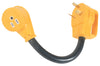 Camco Power Grip 12 in. 30 amps RV Electrical Adapter 30-15A 1 pk