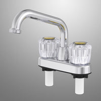 Home Plus Chrome Traditional Bathroom Faucet 4 in.