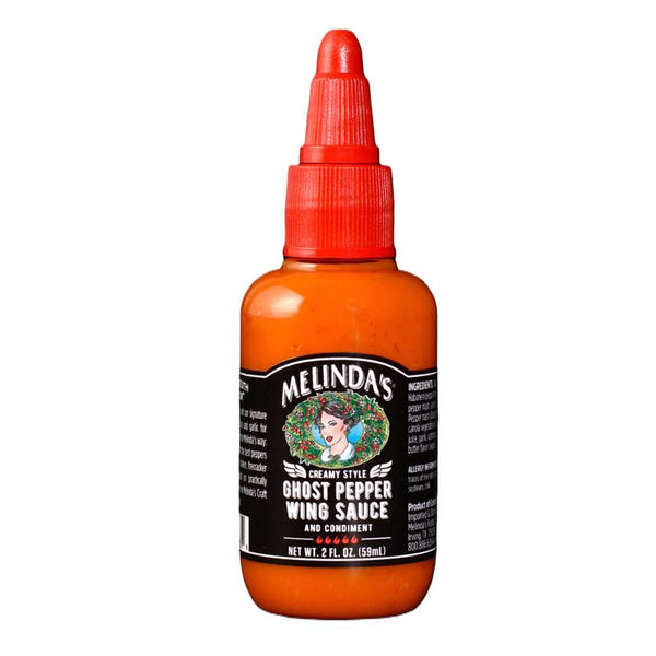 Salsa picante para alitas de chile fantasma Melinda's Foods, 2 oz (paquete de 40)