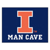 University of Illinois Man Cave Rug - 34 in. x 42.5 in.