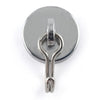 Magnet Source .225 in. L X 1.125 in. W Silver Magnetic Hook 40 lb. pull 1 pc