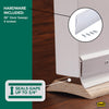 M-D Building Products White Aluminum/Vinyl Sweep For Doors 36 in. L X 2.13 in.