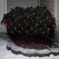 Celebrations Blue LED Mini Red 100 ct Net Christmas Lights 24 ft. - Deal of The Week