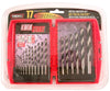 Mibro High Speed Steel Drill Bit Set 3-Flat Shank 17 pc