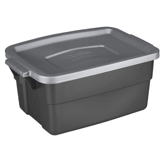 Rubbermaid Roughneck 7 in. H x 10.3 in. W x 15.687 in. D Stackable Storage Box (Pack of 12)