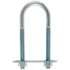 Hampton 5/16 in. x 1-3/8 in. W x 3-7/8 in. L Coarse Zinc-Plated Steel U-Bolt (Pack of 10) - Deal of The Week