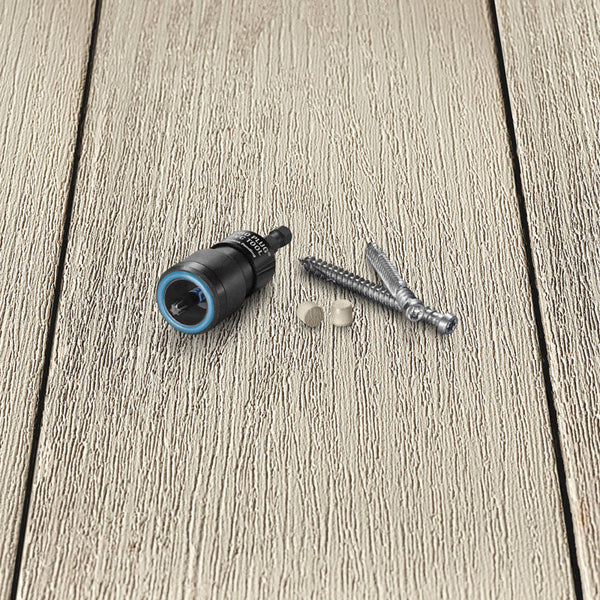 Starborn Pro Plug No. 10 X 2-3/4 in. L Harbor Gray Star Trim Head Deck Screws and Plugs Kit 1 pk