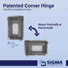 Sigma Engineered Solutions Rectangle Plastic 1 gang 5.98 in. H X 4.02 in. W Weatherproof Cover (Pack of 6)