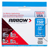 Arrow Monel T50 3/8 in. W X 3/8 in. L 18 Ga. Flat Crown Heavy Duty Staples 1000 pk