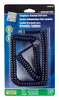 Monster Just Hook It Up 12 ft. L Black Telephone Handset Coil Cord