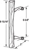 Prime-Line 10 in. L Chrome Brown Metal Patio Door Pull