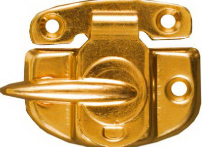 National Hardware Tight Seal Brass-Plated Die-Cast Zinc Sash Lock 1 pk