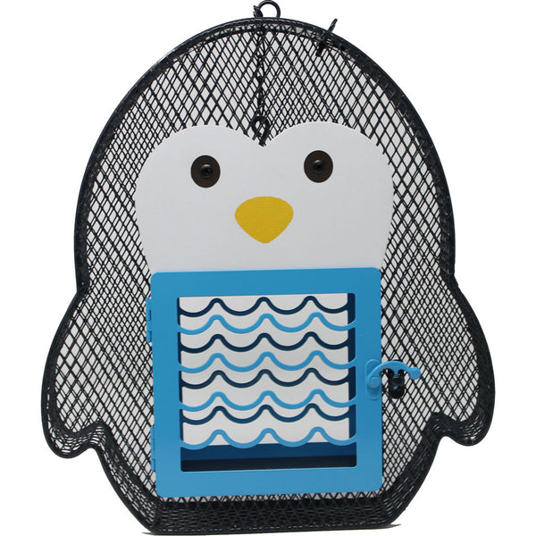 Alimentador de sebo y semillas de pingüino