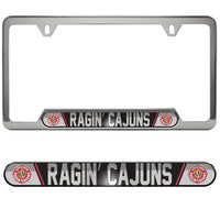 University of Louisiana-Lafayette Embossed License Plate Frame