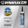 DAP DYNAFLEX 230 Black Silicone Door, Trim and Window Sealant 10.1 oz.