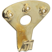 National Hardware Brass-Plated Picture Hanger 75 lb (Pack of 5).