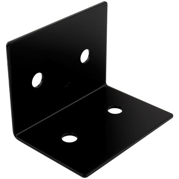 1218BC Ángulo pesado Indio de 5" x 3-3/4" x 3-1/2" - Negro