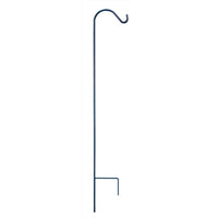 Living Accents Black Steel 48 in. H Single Crook Plant Hook 1 pk
