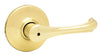 Kwikset  Dorian  Polished Brass  Steel  Privacy Lever  3  Right Handed