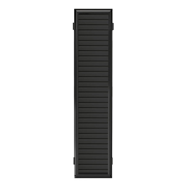 Panel de listones negro mate de 48 pulg. de alto x 1 pulg. de ancho x 10 pulg. de largo