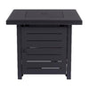 Living Accents 28 in. W Steel Square Propane Fire Pit