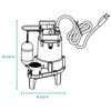 Zoeller 1/2 HP 6000 gph Cast Iron Vertical Float Switch Submersible Sewage Pump