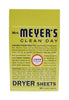Mrs. Meyer's Clean Day Lemon Scent Fabric Softener Sheets 80 pk