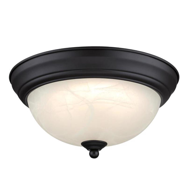 Luminaria de techo LED Westinghouse de color bronce negro, 4.75 in. H X 11 in. W X 11 in. L