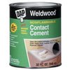 DAP Weldwood Synthetic Rubber Natural High Strength Indoor/Outdoor Contact Cement Gel 1 qt.
